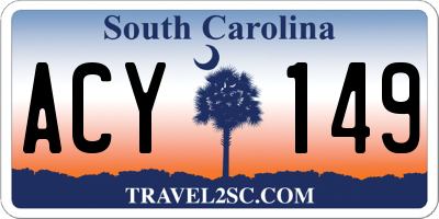 SC license plate ACY149