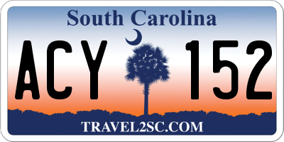 SC license plate ACY152