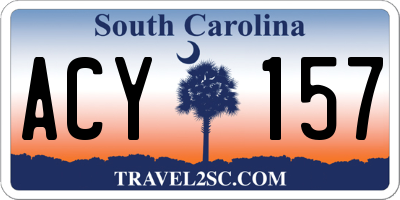 SC license plate ACY157
