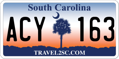 SC license plate ACY163