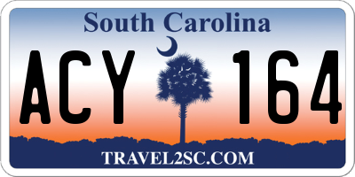 SC license plate ACY164