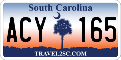 SC license plate ACY165