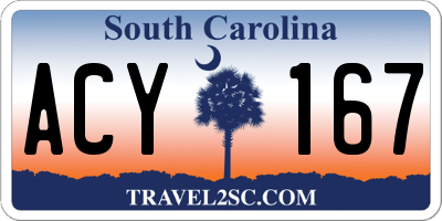 SC license plate ACY167
