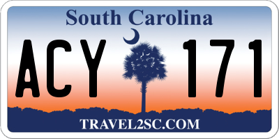 SC license plate ACY171