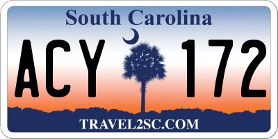SC license plate ACY172
