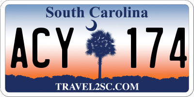 SC license plate ACY174