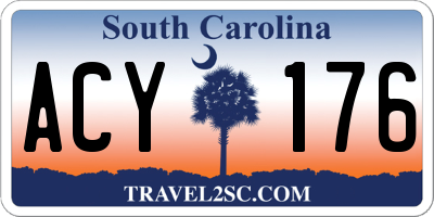 SC license plate ACY176