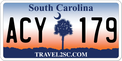 SC license plate ACY179