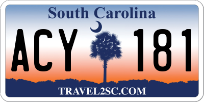 SC license plate ACY181