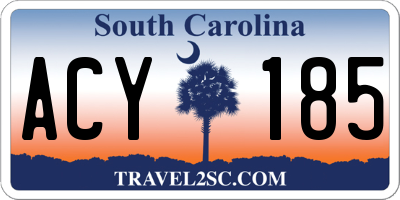 SC license plate ACY185