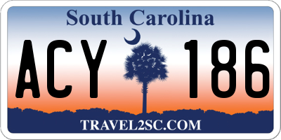 SC license plate ACY186