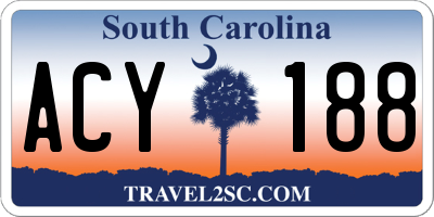 SC license plate ACY188