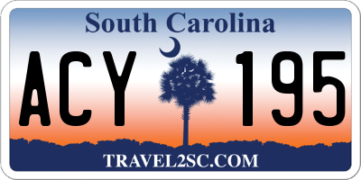 SC license plate ACY195