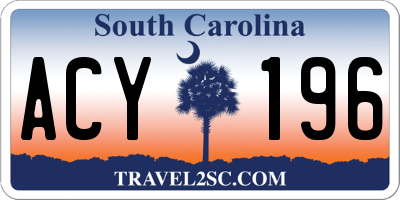 SC license plate ACY196