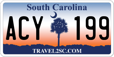 SC license plate ACY199