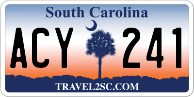 SC license plate ACY241