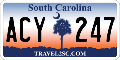 SC license plate ACY247