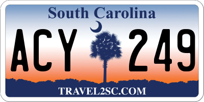 SC license plate ACY249