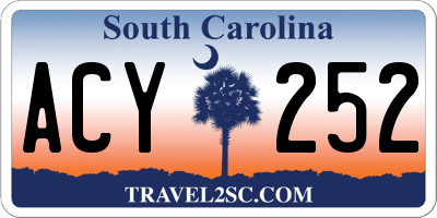 SC license plate ACY252
