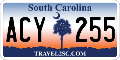 SC license plate ACY255