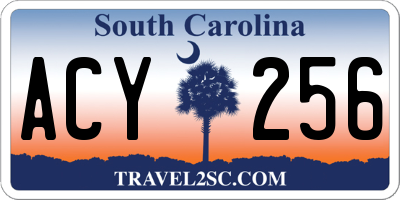 SC license plate ACY256