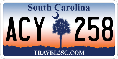 SC license plate ACY258