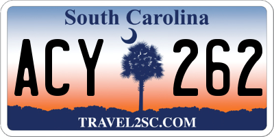 SC license plate ACY262