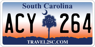 SC license plate ACY264
