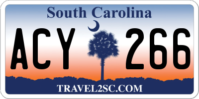 SC license plate ACY266
