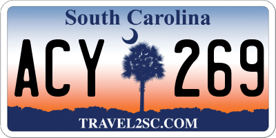 SC license plate ACY269