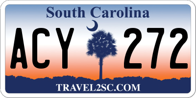 SC license plate ACY272