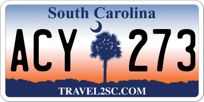 SC license plate ACY273