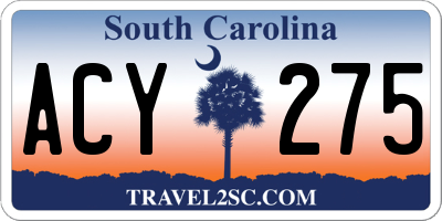 SC license plate ACY275