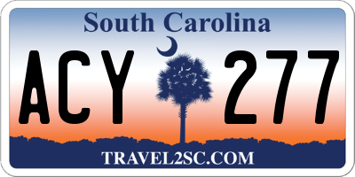 SC license plate ACY277