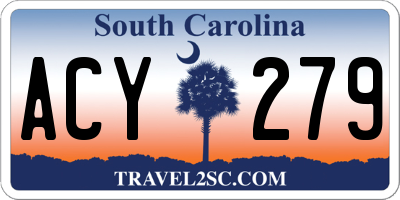 SC license plate ACY279
