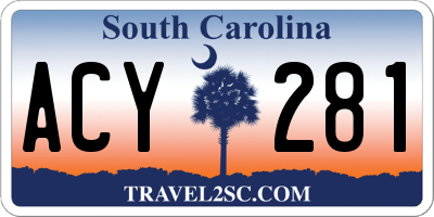 SC license plate ACY281