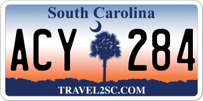 SC license plate ACY284