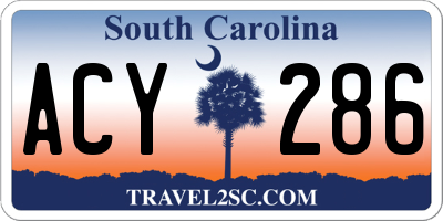 SC license plate ACY286