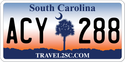 SC license plate ACY288