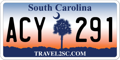 SC license plate ACY291