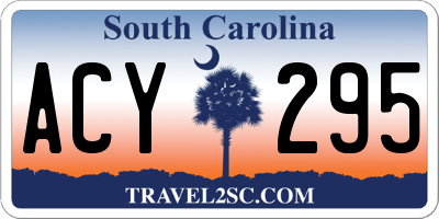 SC license plate ACY295