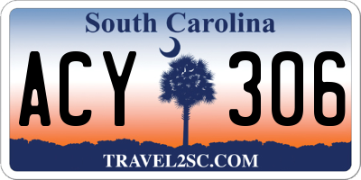 SC license plate ACY306