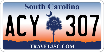 SC license plate ACY307
