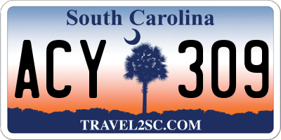 SC license plate ACY309