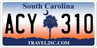 SC license plate ACY310