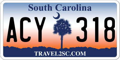 SC license plate ACY318