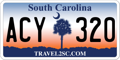 SC license plate ACY320