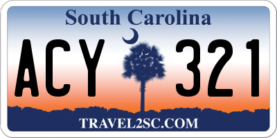 SC license plate ACY321