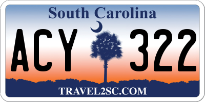 SC license plate ACY322