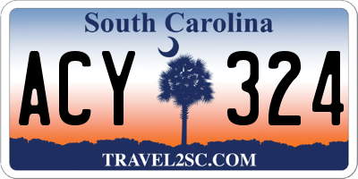 SC license plate ACY324